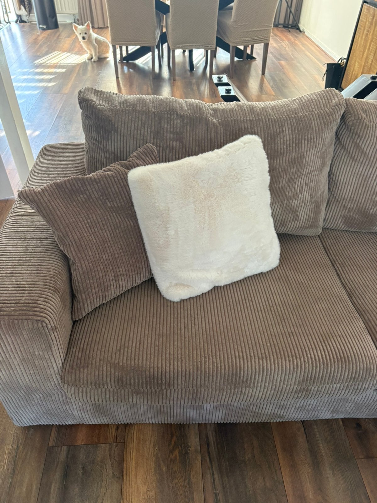 3 zitter bankstel rib, Ophalen, Gebruikt, Driepersoons, 75 tot 100 cm