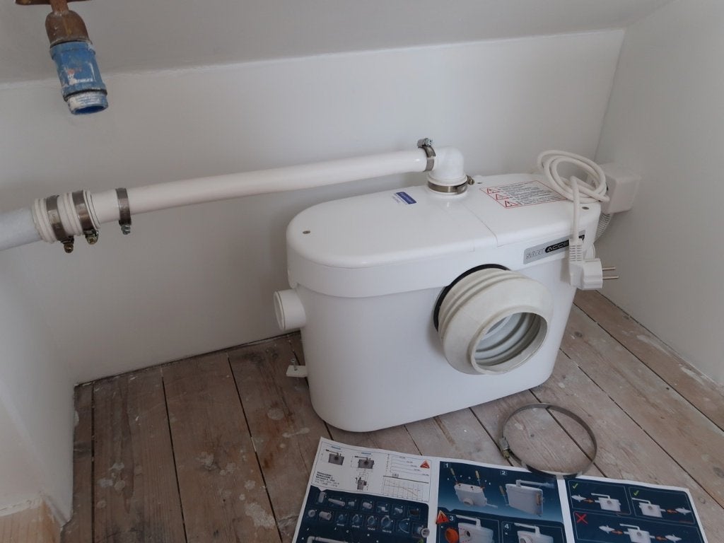 Sanibroyeur Saniaccess 2 Ongebruikt Nieuw, Ophalen, Nieuw, Rvs, Toilet