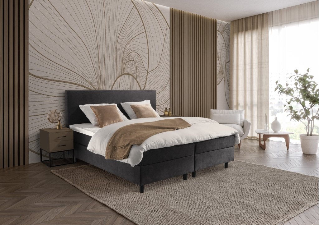 NXT 1000 vlakke boxspring - 90x200 - 5 kleuren, Niet ingevuld, Niet ingevuld, Niet ingevuld