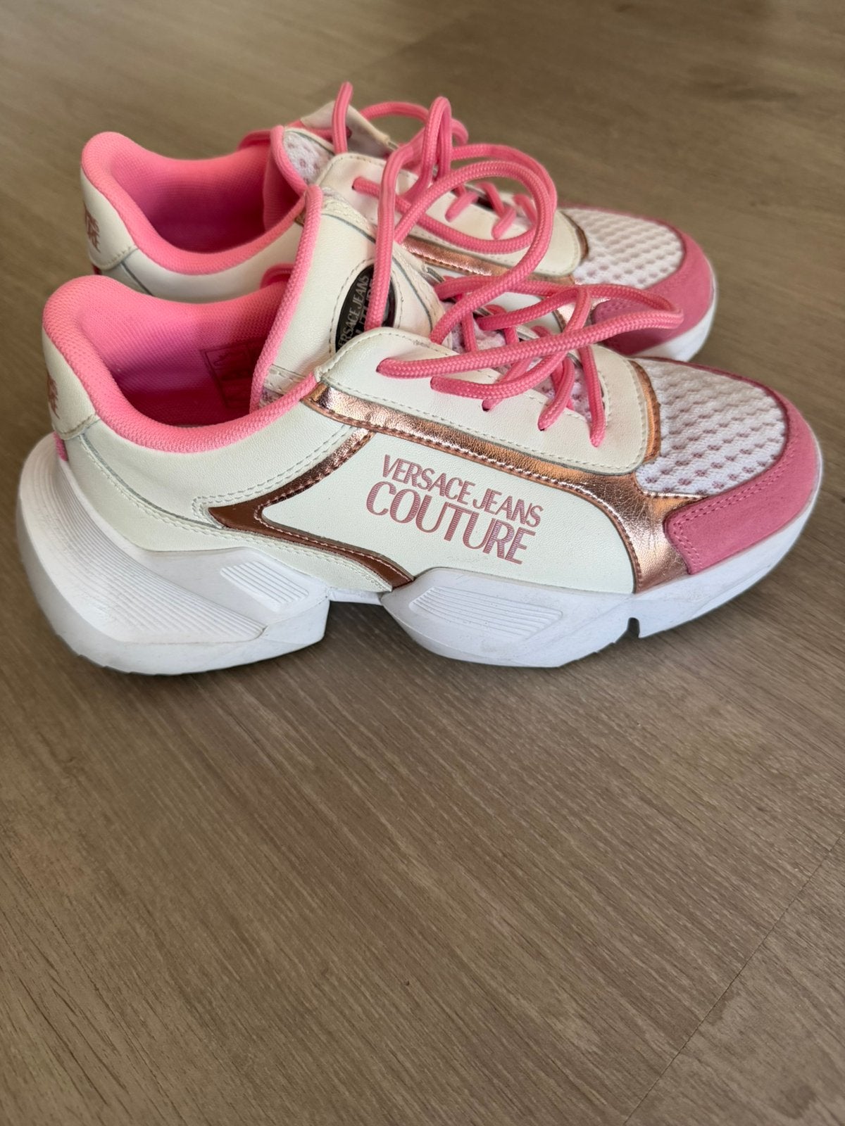 Versace Jeans Couture sneakers wit maat 35, Verzenden, Zo goed als nieuw, Wit, Sneakers of Gympen