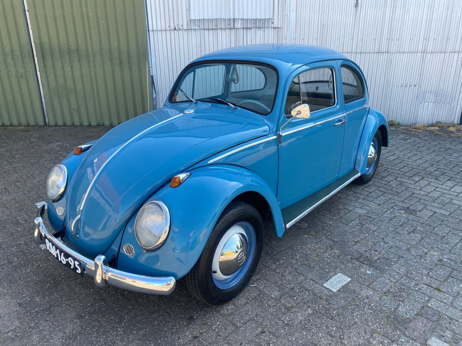 Volkswagen Kever 1963 blauw, Auto's, Volkswagen, 4 cilinders, Blauw, Bedrijf, Handgeschakeld