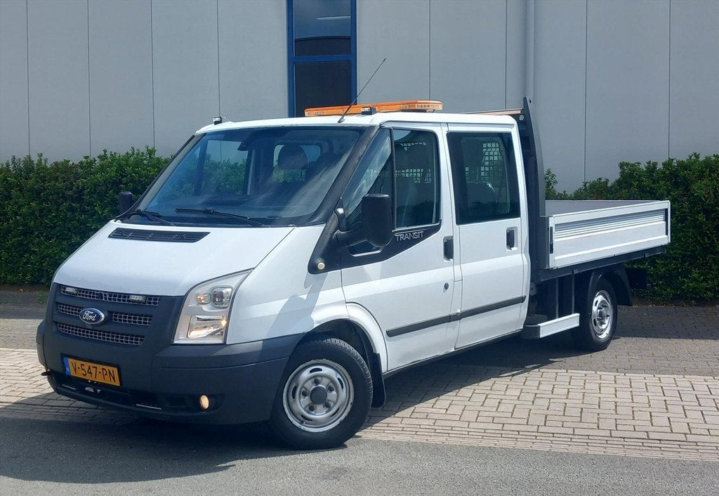 Ford Transit 2.2 TDCI 74KW Dubbele Cabine Trekhaak, Auto's, Euro 5, Gebruikt, 4 cilinders, Wit