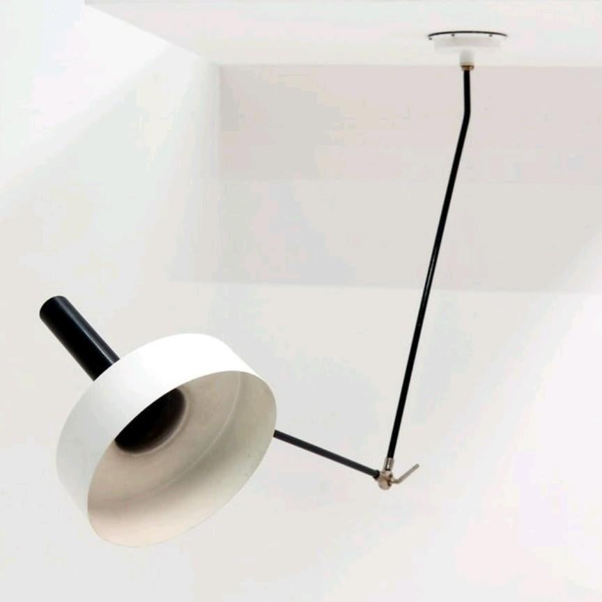 Vintage Willem Haagort model 190 B lamp, Ophalen, Gebruikt