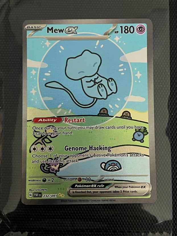 Mew ex 232/091, Bubble Mew PAF232 Near Mint, Ophalen, Zo goed als nieuw, Losse kaart