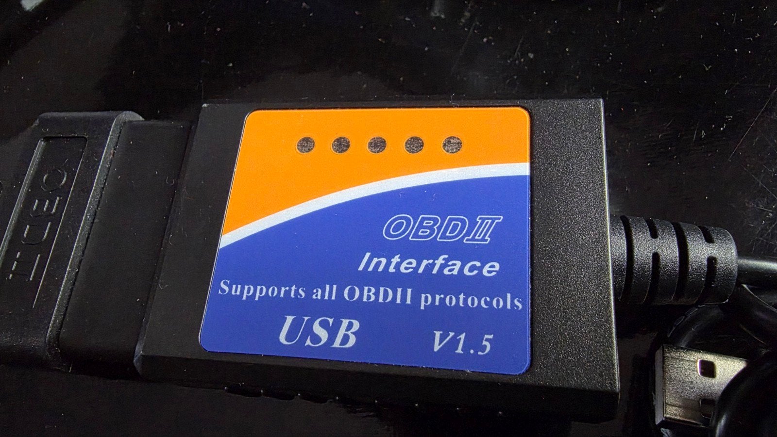 OBDII Interface USB V1.5 Uitleeskabel voor Auto's, nieuw., Ophalen of Verzenden, Nieuw, Universele onderdelen