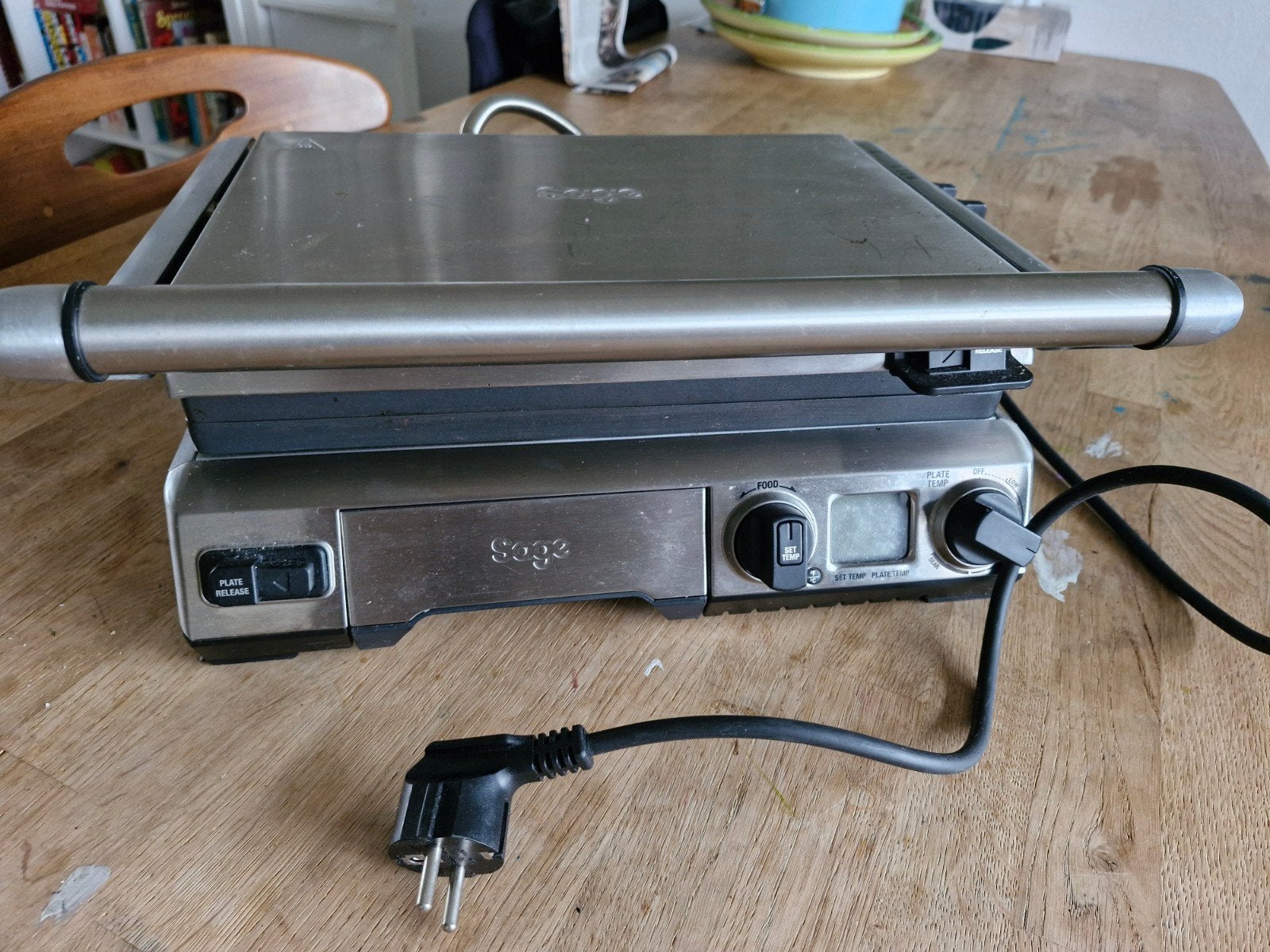 Elektrische grill/panini maker, Ophalen, Gebruikt, Tafelgrill