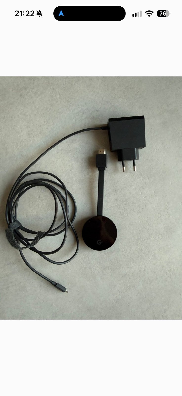 Google Chromecast 4k ultra met adapter en kabel, Ophalen of Verzenden, Gebruikt, HDMI, Zonder harde schijf
