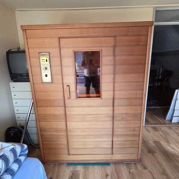 2-persoons Infrarood Sauna - Demontabel Infraspa, Sport en Fitness, Sauna, Ophalen, Gebruikt, Samik, Onbekend