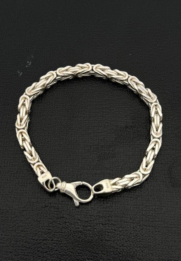 925 Zilveren koningsarmband armband zwaar - massief 23 cm, Nieuw, Ophalen of Verzenden, Nvt, Nvt