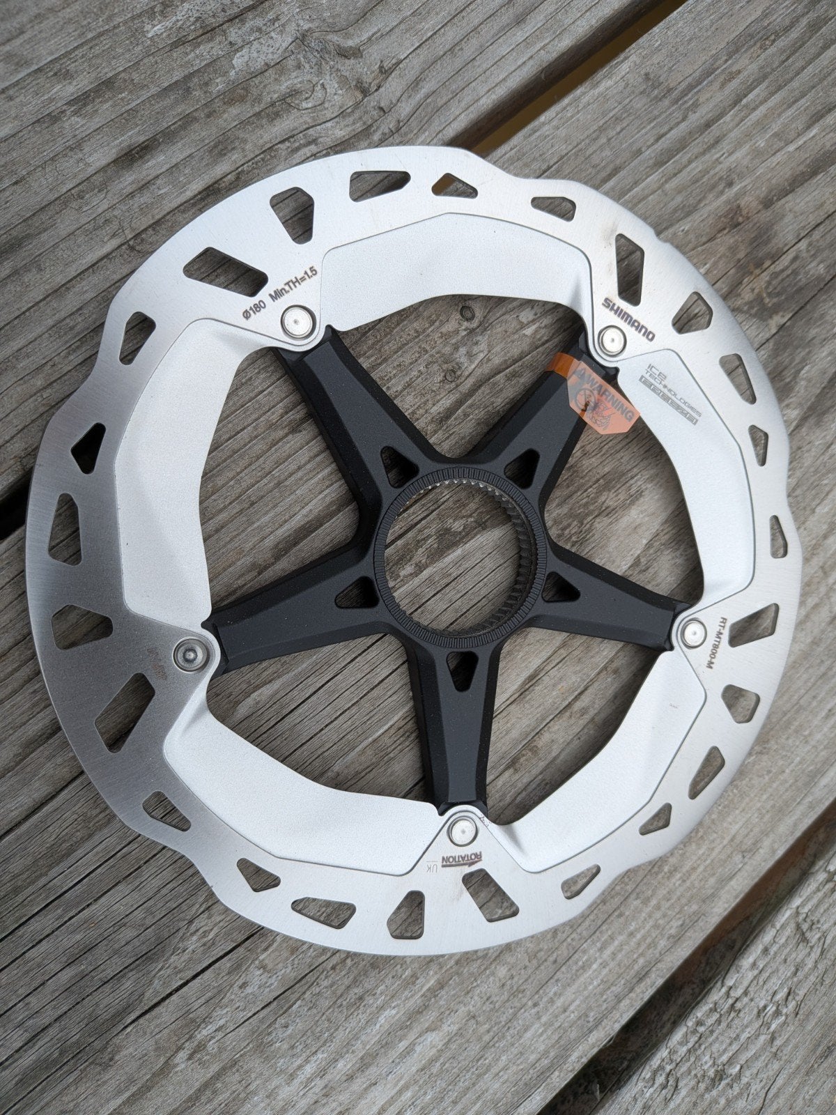 Shimano XT RT-MT800 remschijf 180mm, Fietsen en Brommers, Fietsonderdelen, Remmen, Ophalen of Verzenden, Aluminium, Shimano