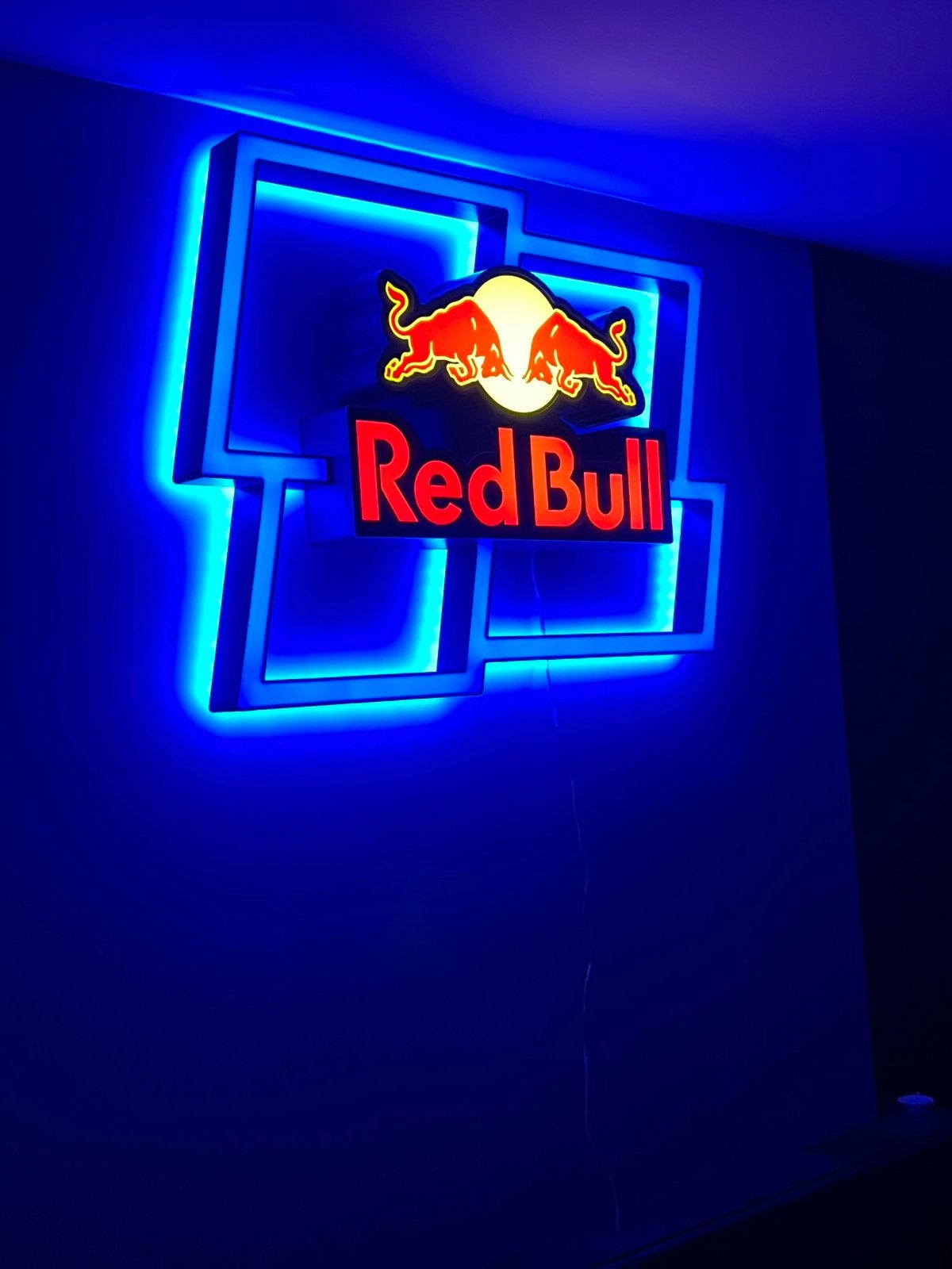 Red Bull LED Neon Verlichting - Collectors Item, Ophalen, Zo goed als nieuw, Lichtbak of (neon) lamp