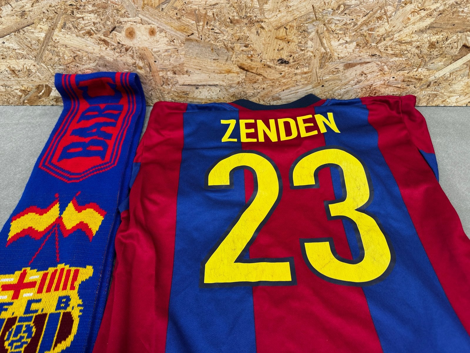 FC Barcelona Zenden Thuisshirt 2000-2001 - ReK4, Shirt, Ophalen of Verzenden, Zo goed als nieuw, X
