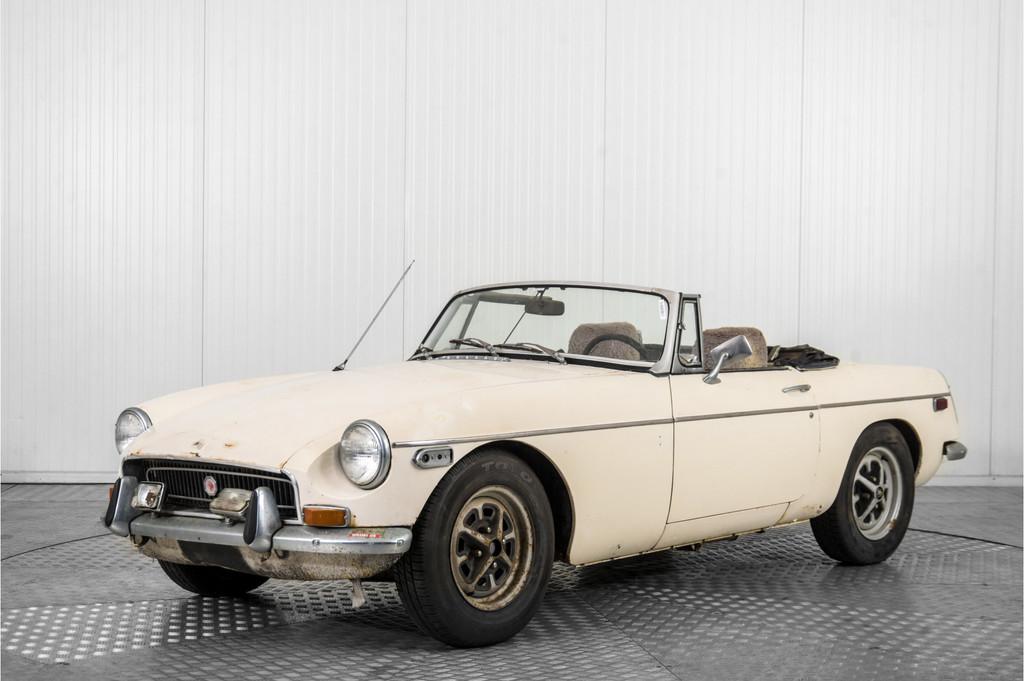 MG B (bj 1971), Auto's, MG, Bedrijf, Te koop, B, Open dak, Benzine, Cabriolet, Handgeschakeld, Geïmporteerd, Wit, Gebruikt, BTW verrekenbaar