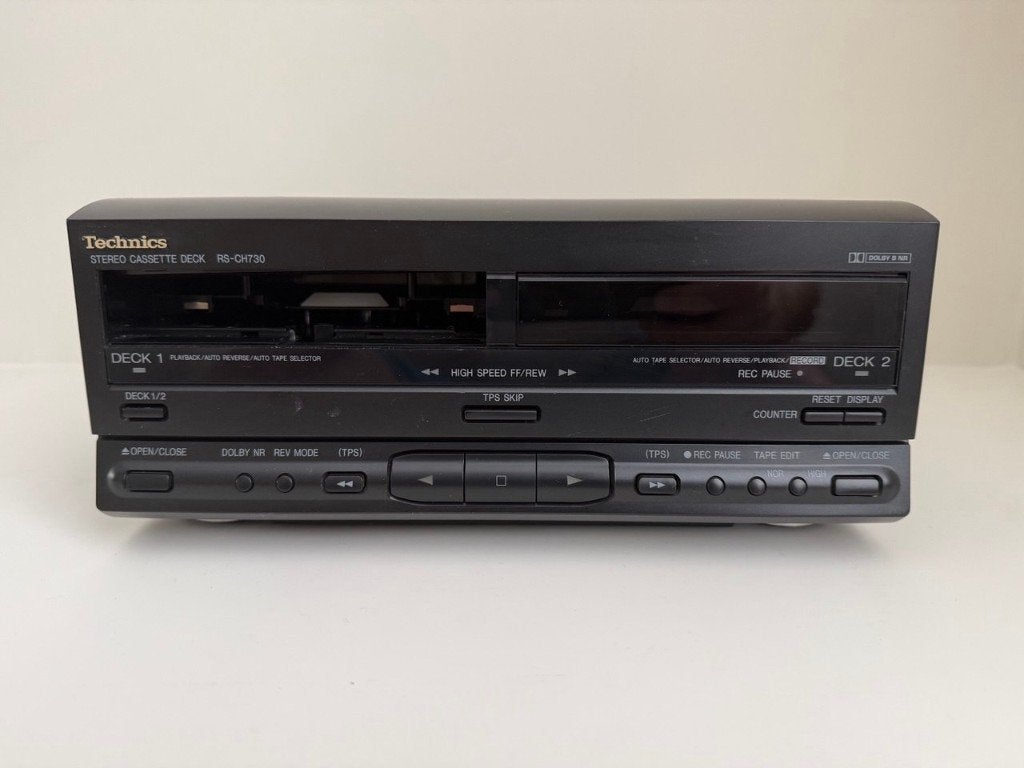 Technics RS-CH730 Cassettedeck – Voor onderdelen / reparatie, Audio, Tv en Foto, Ophalen of Verzenden, Dubbel, Overige merken