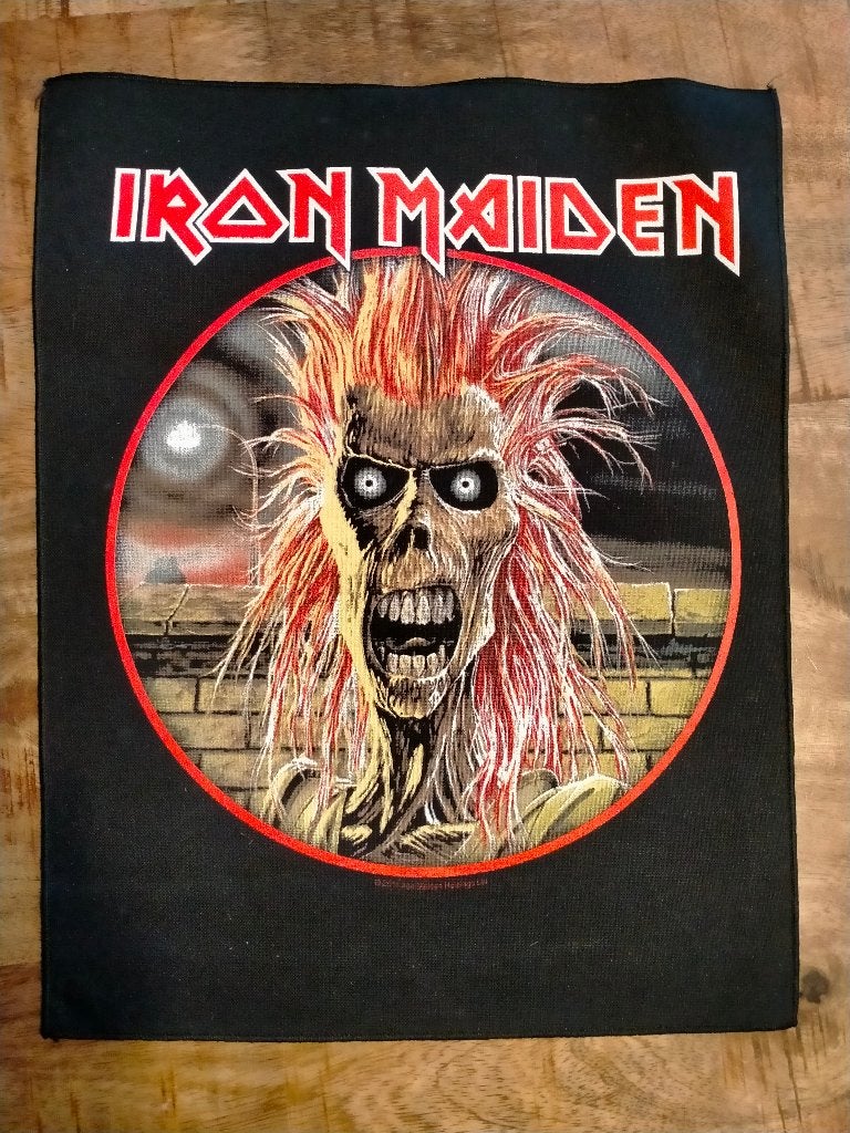 Iron Maiden 2011 Eddie muziek metal backpatch back patch, Ophalen of Verzenden, Gebruikt, Kleding