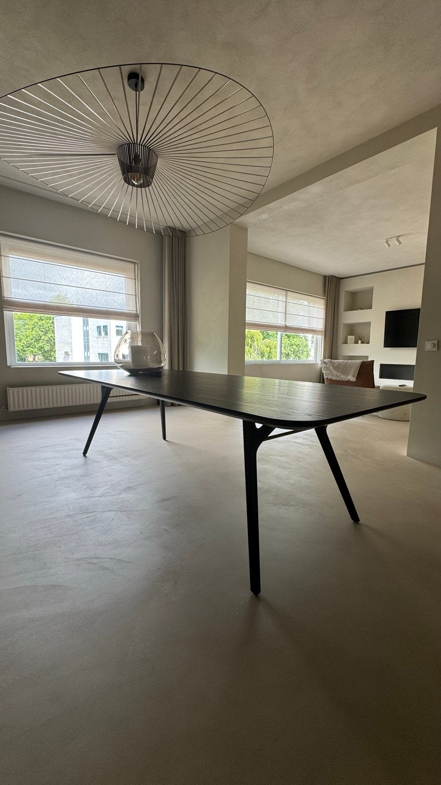 Stellar Works Rén Dining Table – 260 cm Black Oak, Scandinavisch design, 200 cm of meer, Ophalen of Verzenden, Zo goed als nieuw