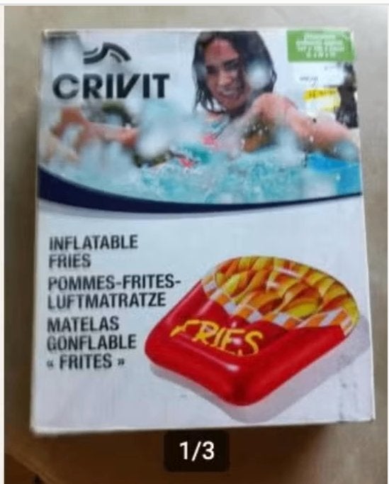 Crivit opblaasbaar matras nieuw mt147x126x29cm, Ophalen of Verzenden, Nieuw