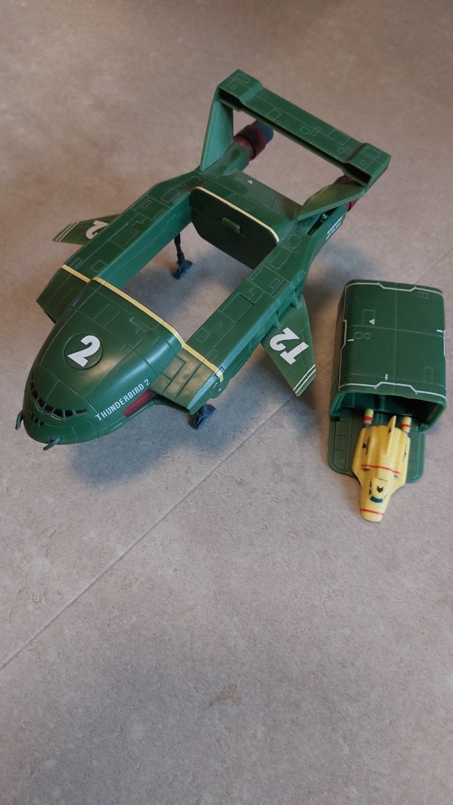 Thunderbird 2 met capsule en Thunderbird 4 speelgoed, Ophalen of Verzenden, Nieuw