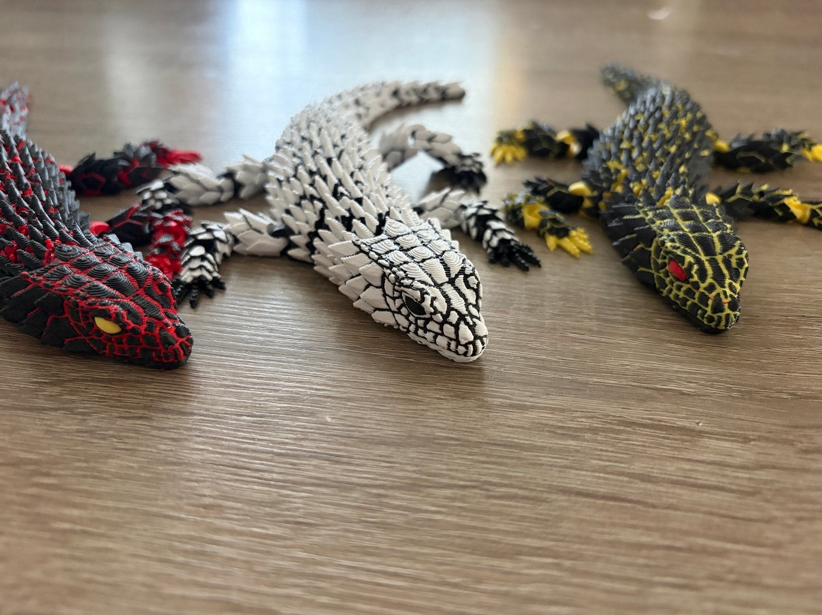 3D Geprint Hagedis Speelgoed - Flexibel en Kleurrijk, Ophalen of Verzenden, Zo goed als nieuw