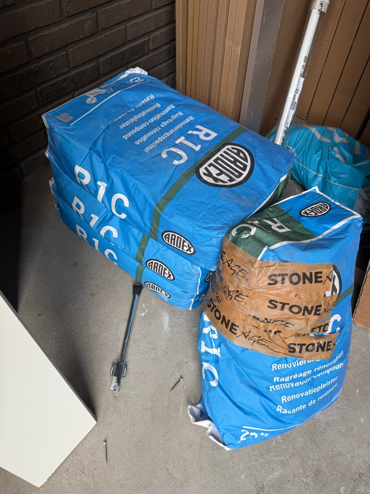 4x ARDEX R1C Renovatiepleister - 25 kg zakken, Ophalen, Nieuw