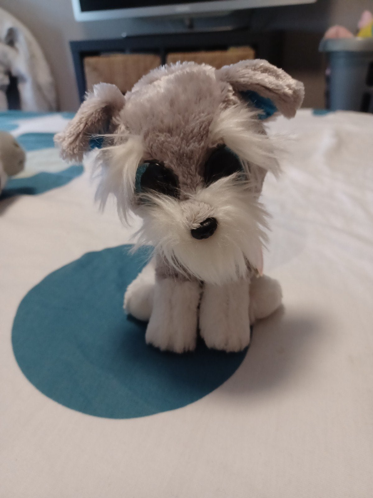 Leuke Ty Beanie Boo hond knuffel - Schnauzer, Ophalen, Grijs, Hond, Zo goed als nieuw