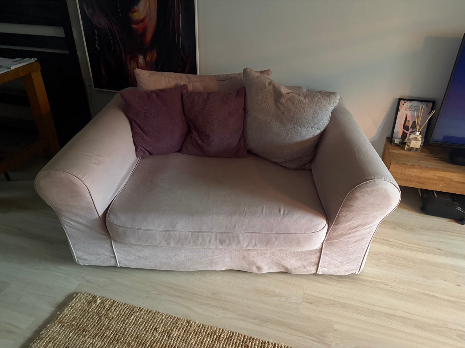 Bank & Love seat, Ophalen, Gebruikt, 100 tot 125 cm, 300 cm of meer