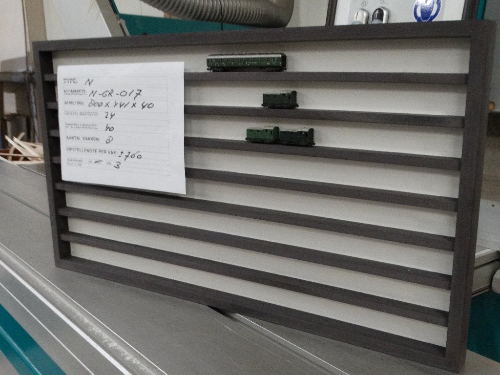 N-Spoor: N-GR-017, wandvitrine, vitrine voor Roco, Trix, Treinset, Nieuw, Ophalen of Verzenden, NS