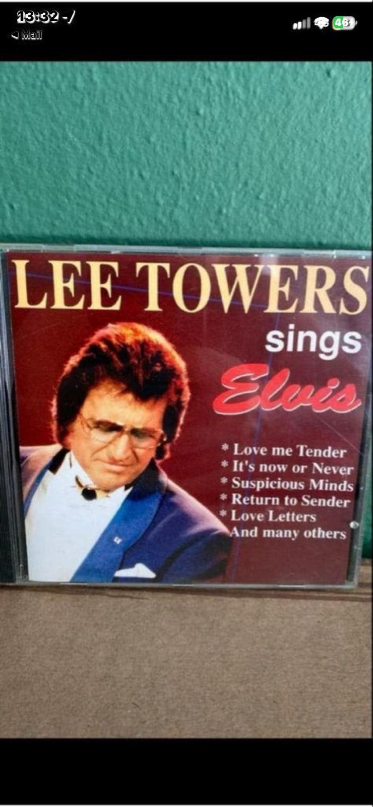 Lee Towers Sings Elvis CD, Gebruikt, Pop, Ophalen of Verzenden, Inclusief doosje