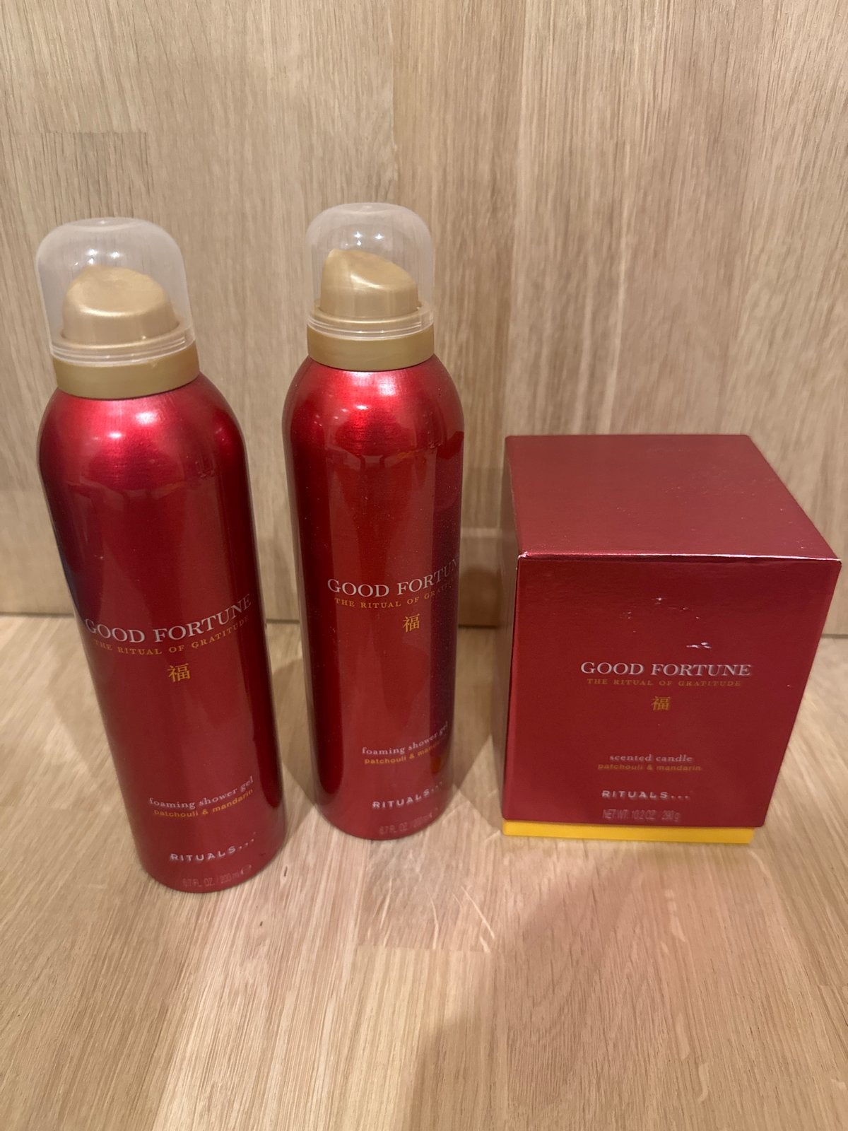 Rituals Good Fortune Set: Douchegel & Geurkaars, Sieraden, Tassen en Uiterlijk, Uiterlijk | Lichaamsverzorging, Ophalen of Verzenden
