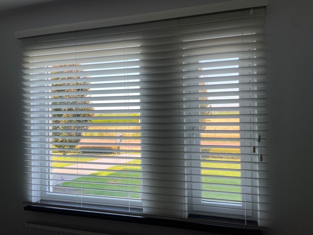 Jasno blinds houten jaloezieën, Ophalen, Jaloezie, Overige merken, Hout