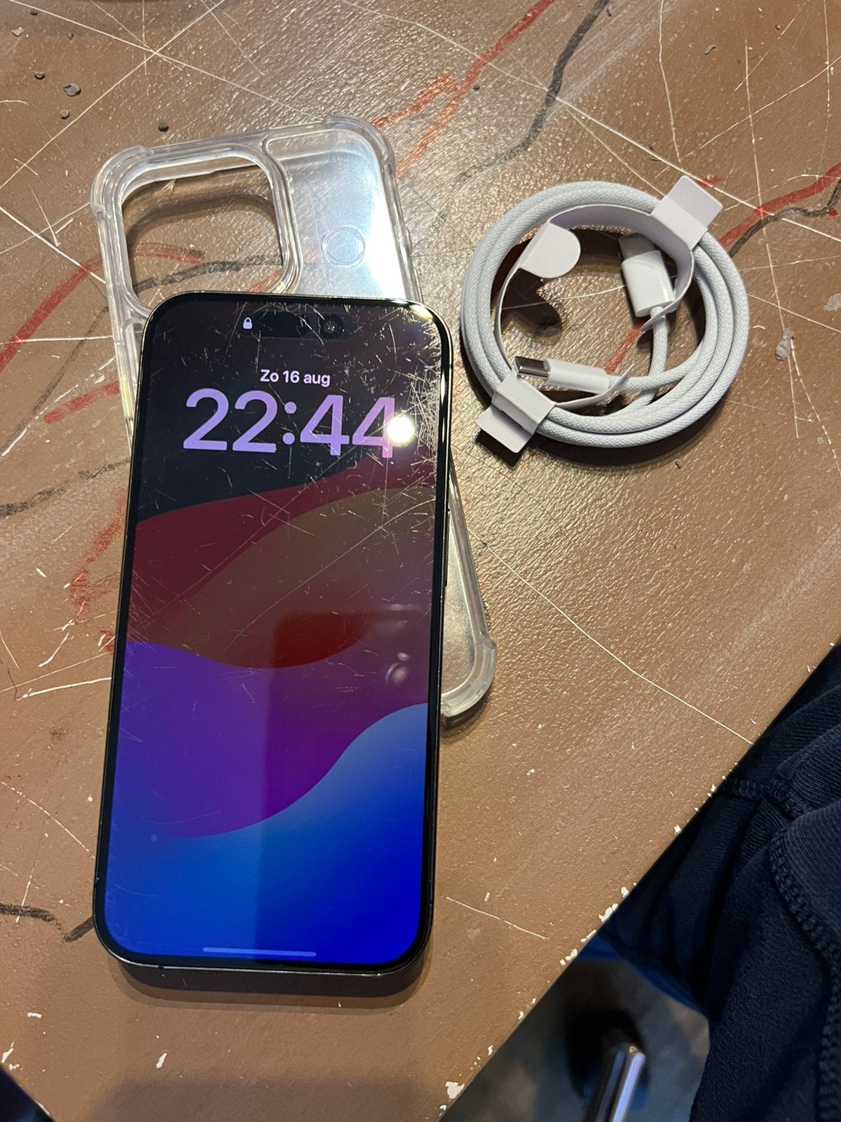 iPhone 15 pro 128 gb batterij 87% vaste prijs, 128 GB, Blauw, Ophalen of Verzenden, Zo goed als nieuw