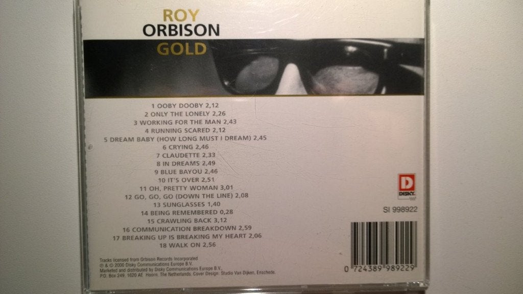 Roy Orbison - Roy Orbison Gold, Ophalen of Verzenden, Zo goed als nieuw, Pop, Album