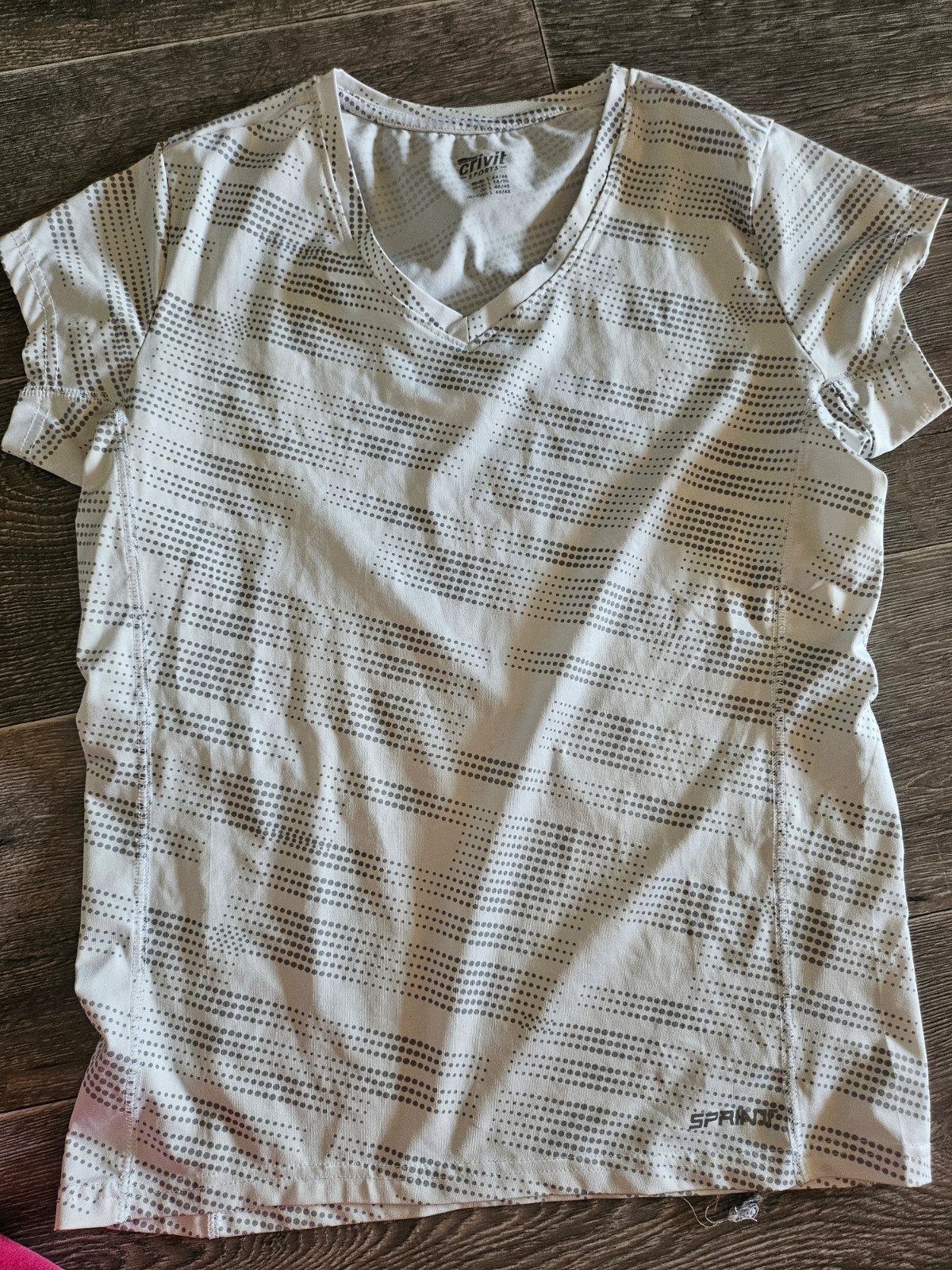 Crivit Sports T-shirt - Maat L (44/46), Wit, Maat 42/44 (L), Crivit Sports, Ophalen of Verzenden