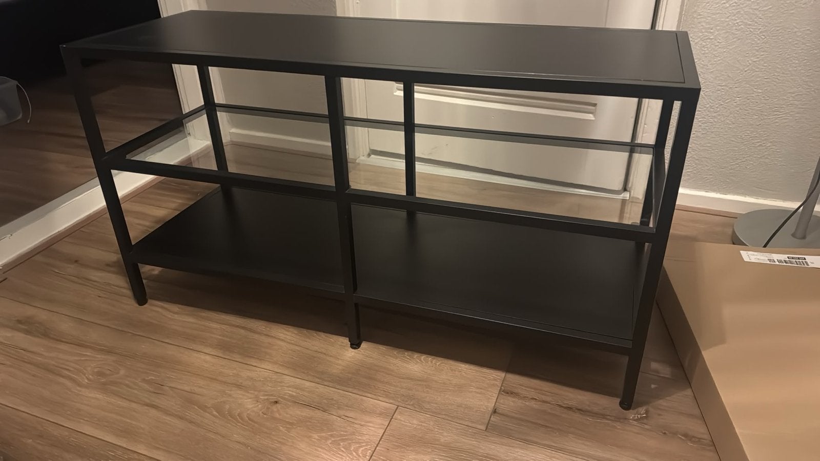 IKEA VITTSJÖ TV-meubel / Kast - Zwart, Ophalen, 50 tot 100 cm, Zo goed als nieuw, Minder dan 100 cm