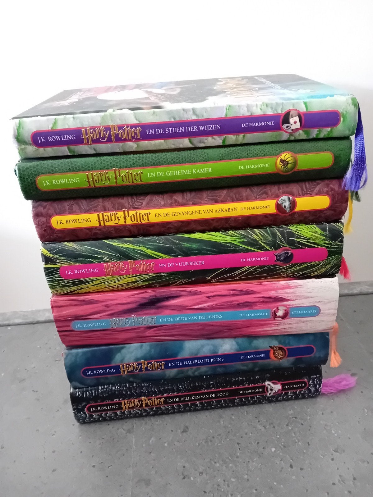 Harry Potter boeken deel 1 t/m hardcover J.K. Rowling, Ophalen of Verzenden, Gelezen, J.K. Rowling