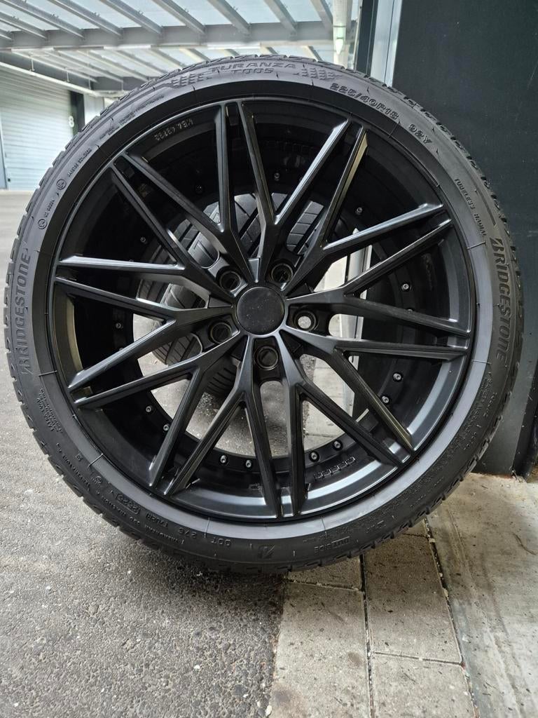 5x114 / 18inch VELGEN + DEMO ZOMERBANDEN 225 40 18 MET TPMS, Ophalen, 18 inch, Banden en Velgen, Zomerbanden