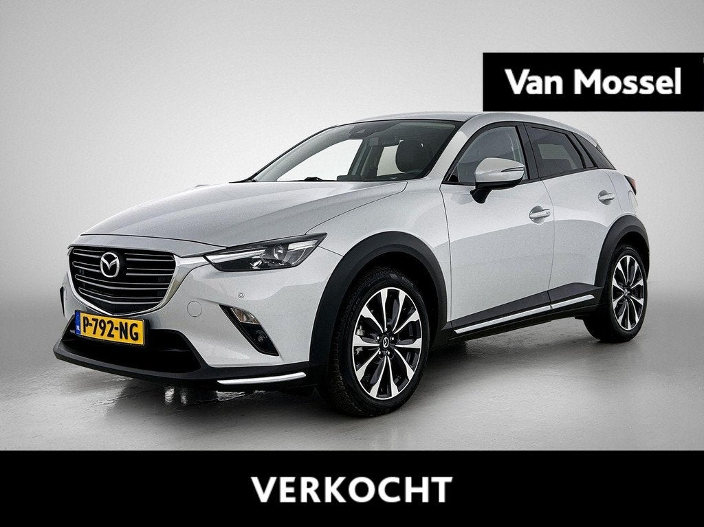 Mazda CX-3 2.0 SkyActiv-G 121 Luxury | Automaat | Trekhaak |, Auto's, Mazda, 4 cilinders, Leder en Stof, Wit, 630 kg