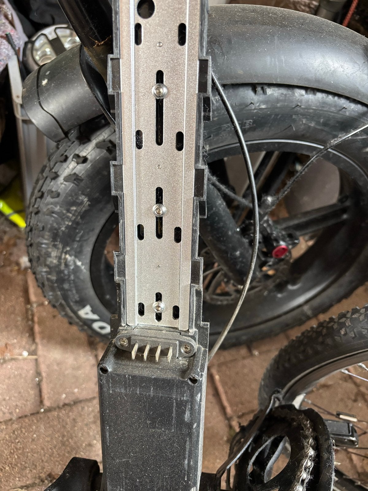 Accuhouder fatbike 2STUKS, Elektrische fiets, Gebruikt, Overige typen, Ophalen of Verzenden