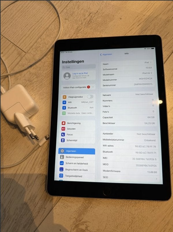 Ipad air 2 Wifi + Cellular 64GB, Computers en Software, 10 inch, Gebruikt, Apple iPad Air, Ophalen of Verzenden