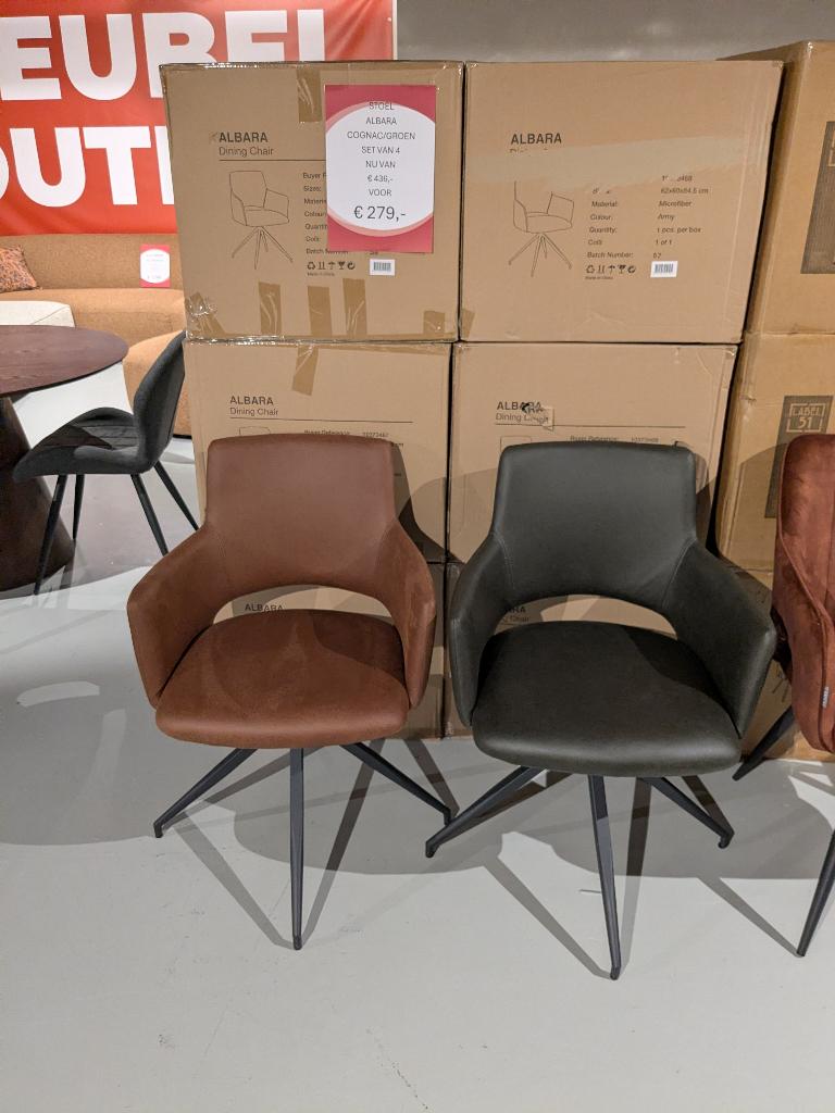 NIEUWE DRAAIBARE EETKAMERSTOELEN VOOR SPOTPRIJS, Huis en Inrichting, Stoelen, Ophalen, MODERN, Overige kleuren, Nieuw