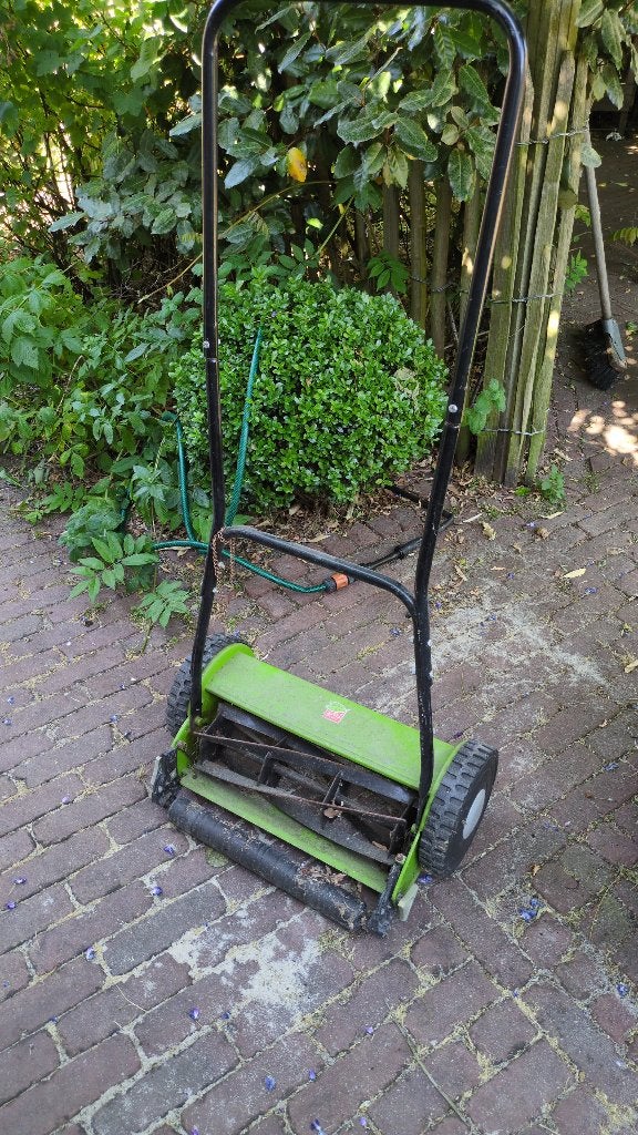 Handgrasmaaier, Tuin en Terras, Grasmaaiers, Ophalen, Gebruikt, Handgrasmaaier, Opvangbak