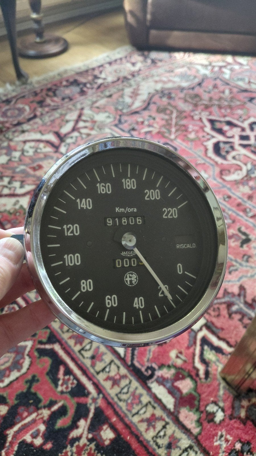 Jaeger snelheidsmeter Alfa Romeo 12V, Verzenden