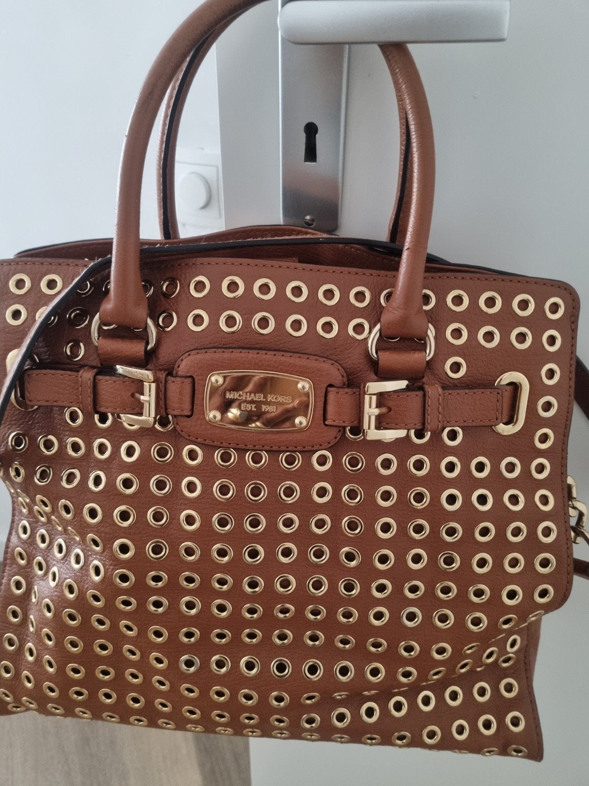 Michel Kors tas, Ophalen of Verzenden, Zo goed als nieuw, Bruin, Shopper
