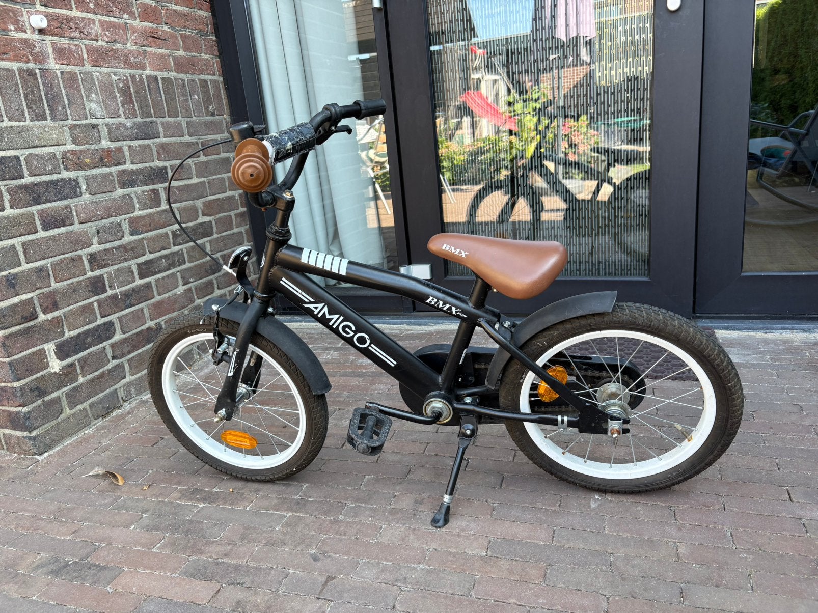 Amigo BMX Fun 16 inch kinderfiets, Ophalen, Terugtraprem, Staal, 16 tot 20 inch