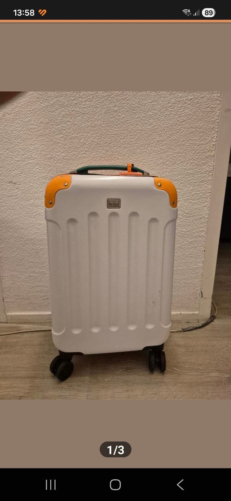Postcodeloterij koffer - Handige reisgenoot, Wieltjes, 50 tot 60 cm, Hard kunststof, Nieuw