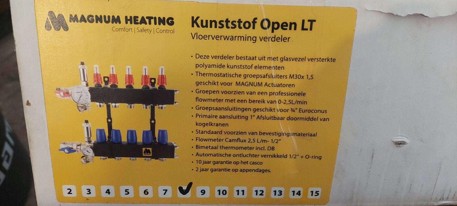 MAGNUM HEATING Kunststof Open LT Vloerverwarming verdeler, Minder dan 30 cm, Overige typen, Nieuw, Minder dan 60 cm