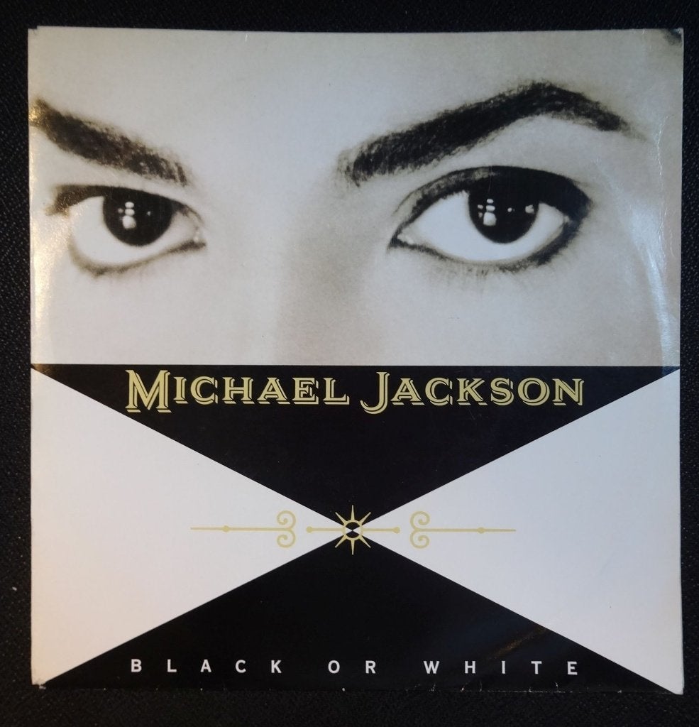 45 toeren Single MICHAEL JACKSON black or white, 7 inch, Ophalen of Verzenden, Zo goed als nieuw, Pop