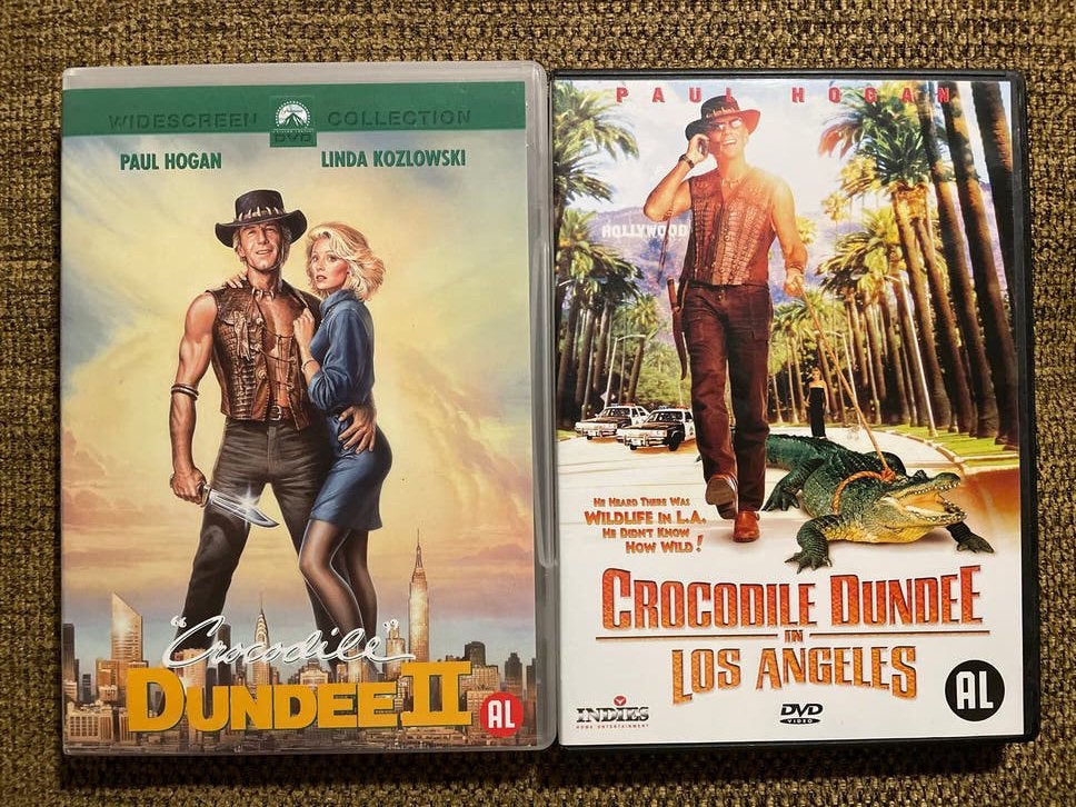 Crocodile Dundee II & Crocodile Dundee in Los Angeles DVD's, Nederlands, Ophalen of Verzenden, Zo goed als nieuw, Vanaf 12 jaar