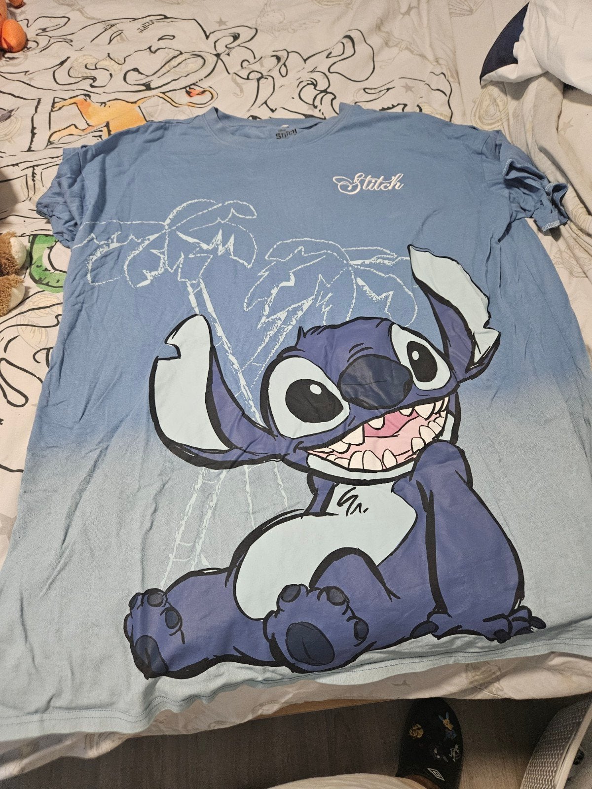 Disney Stitch Pyjama T-shirt - Maat 2XL, Disney Primark, Ophalen, Zo goed als nieuw, Maat 46/48 (XL) of groter