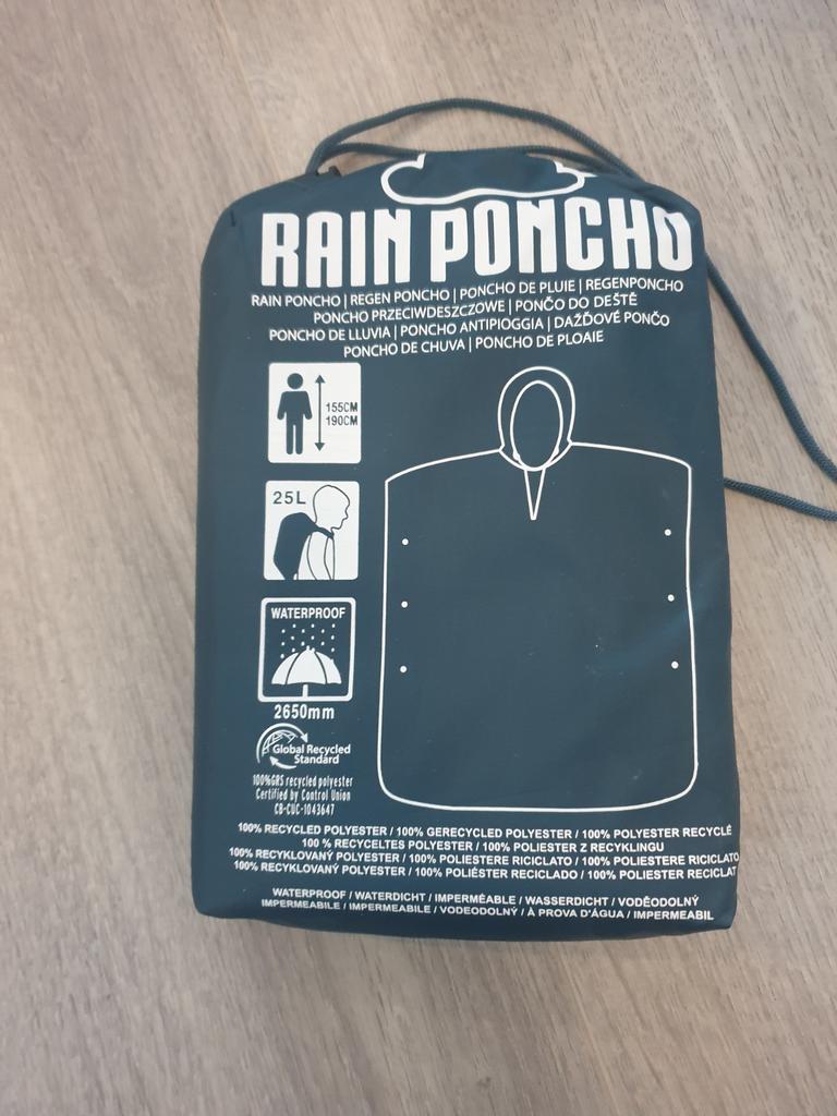 Nieuwe Regenponcho - Waterdicht en Gerecycled, Ophalen